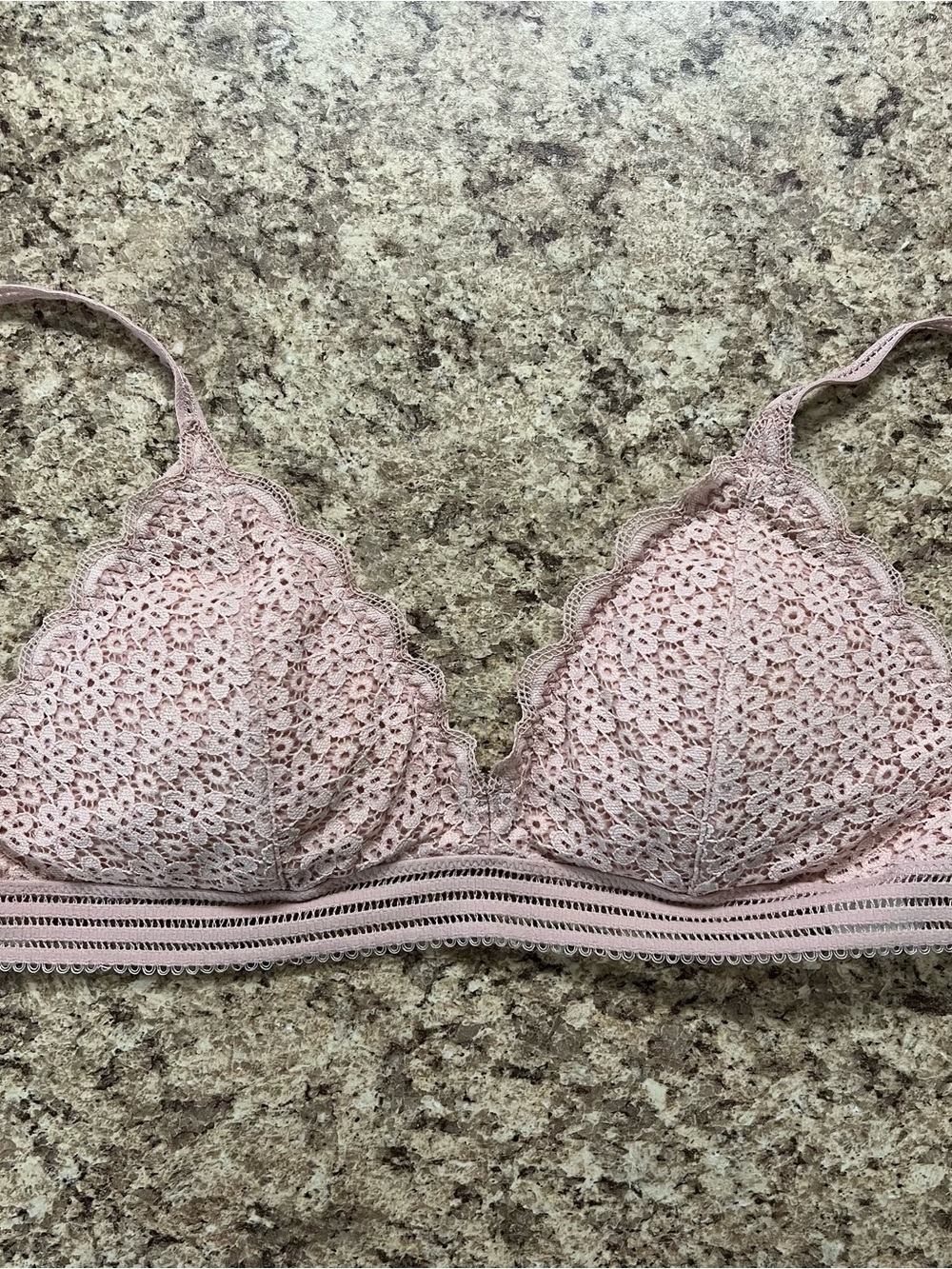 Gilly Hicks Lace Bralette in Dusty Rose